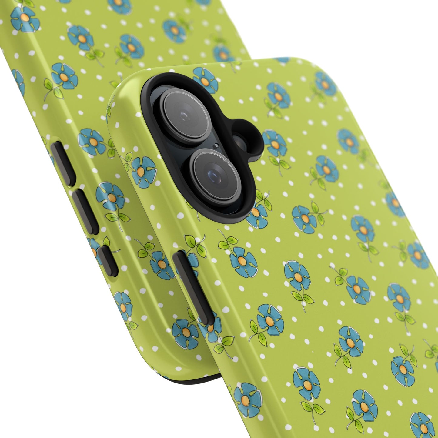 Daisy Dots Green Phone Case