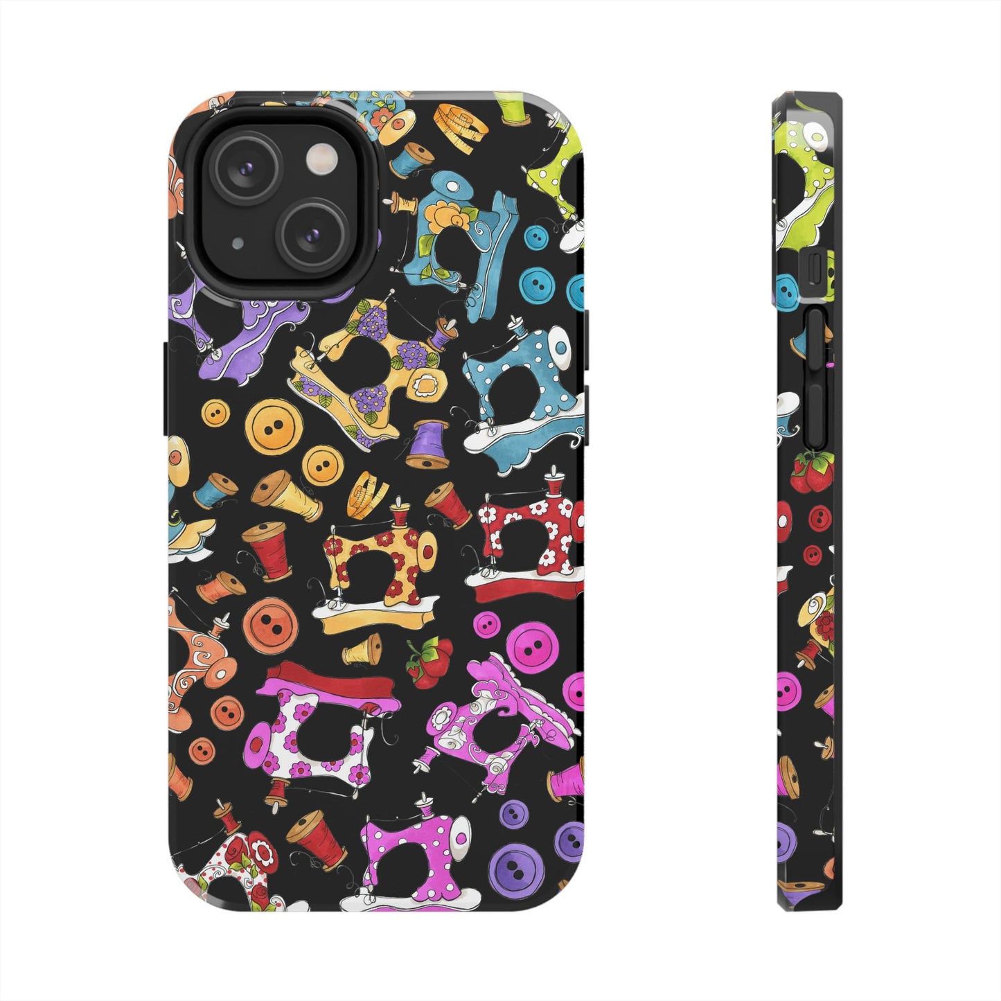 Sew Assorted Black Phone Case