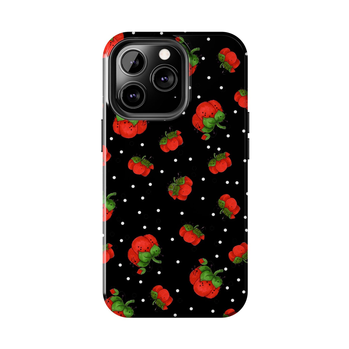 Pin Dots Black Phone Case