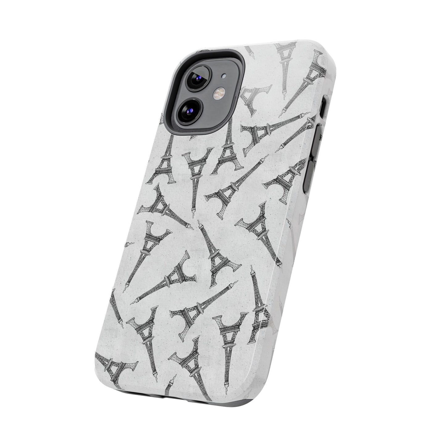 Eifelesque Silver Phone Case