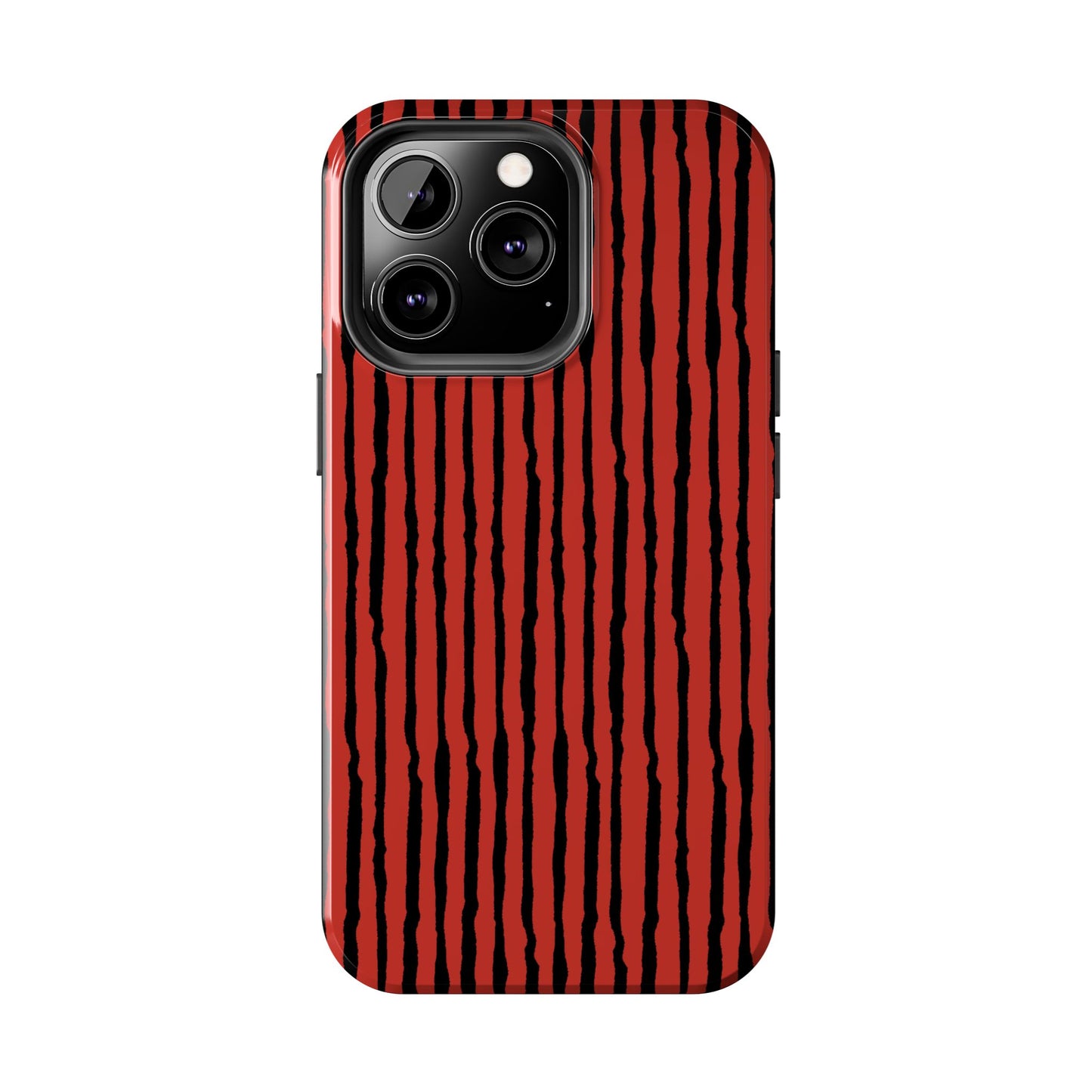Sorta Stripe Red / Black Phone Case