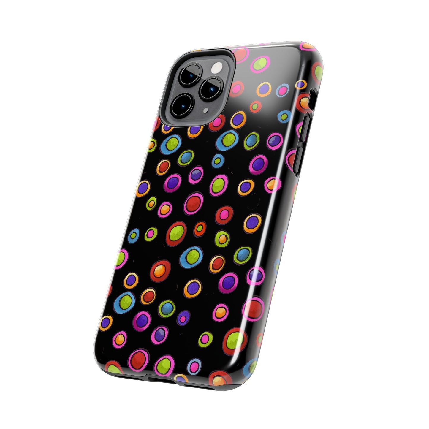 Dopey Dots Black Phone Case