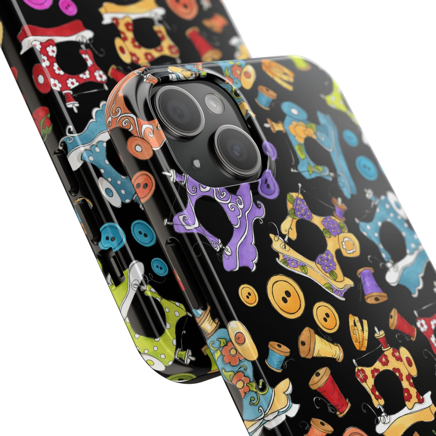 Sew Assorted Black Phone Case