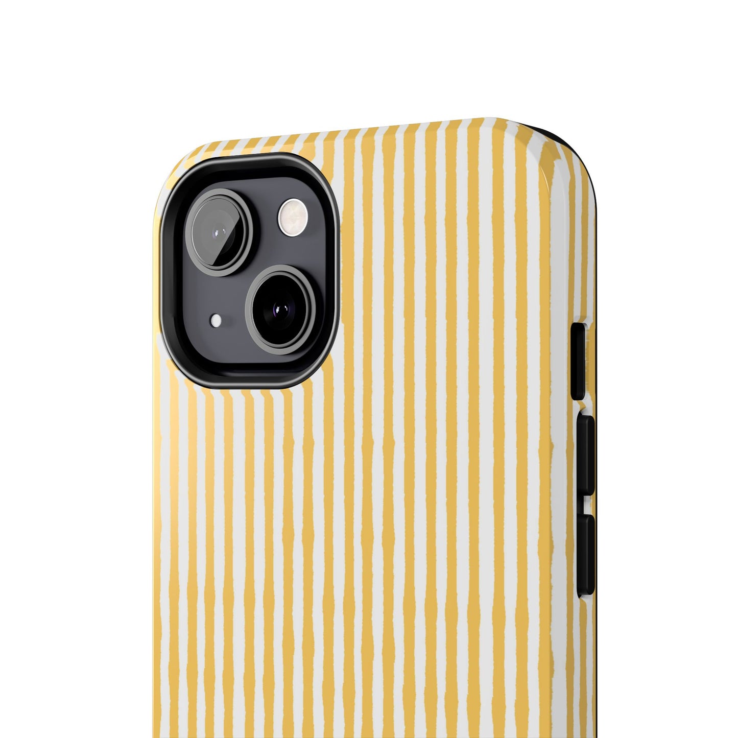 Lazy Stripe Yellow / White Phone Case