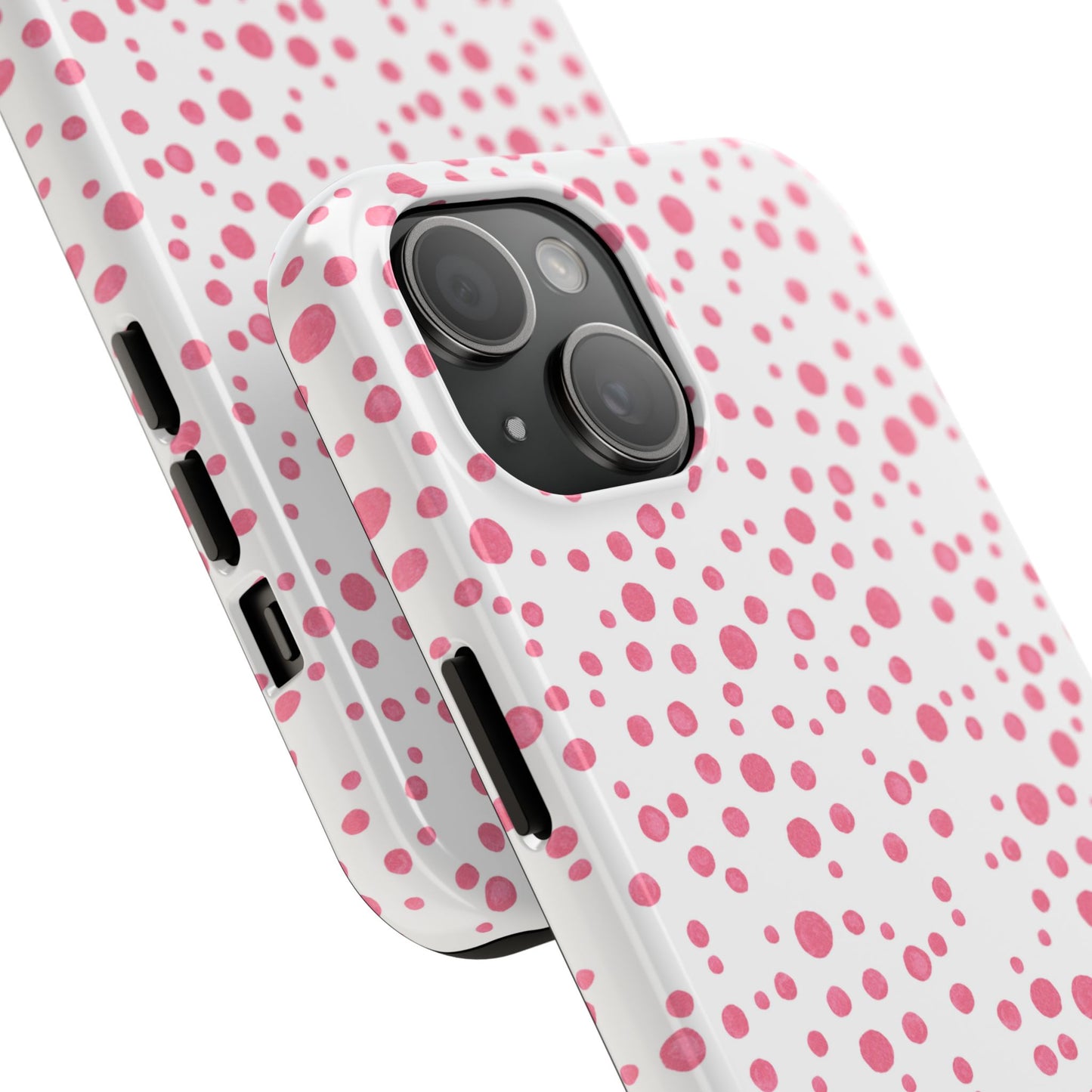 Balloon Dots White / Pink Phone Case