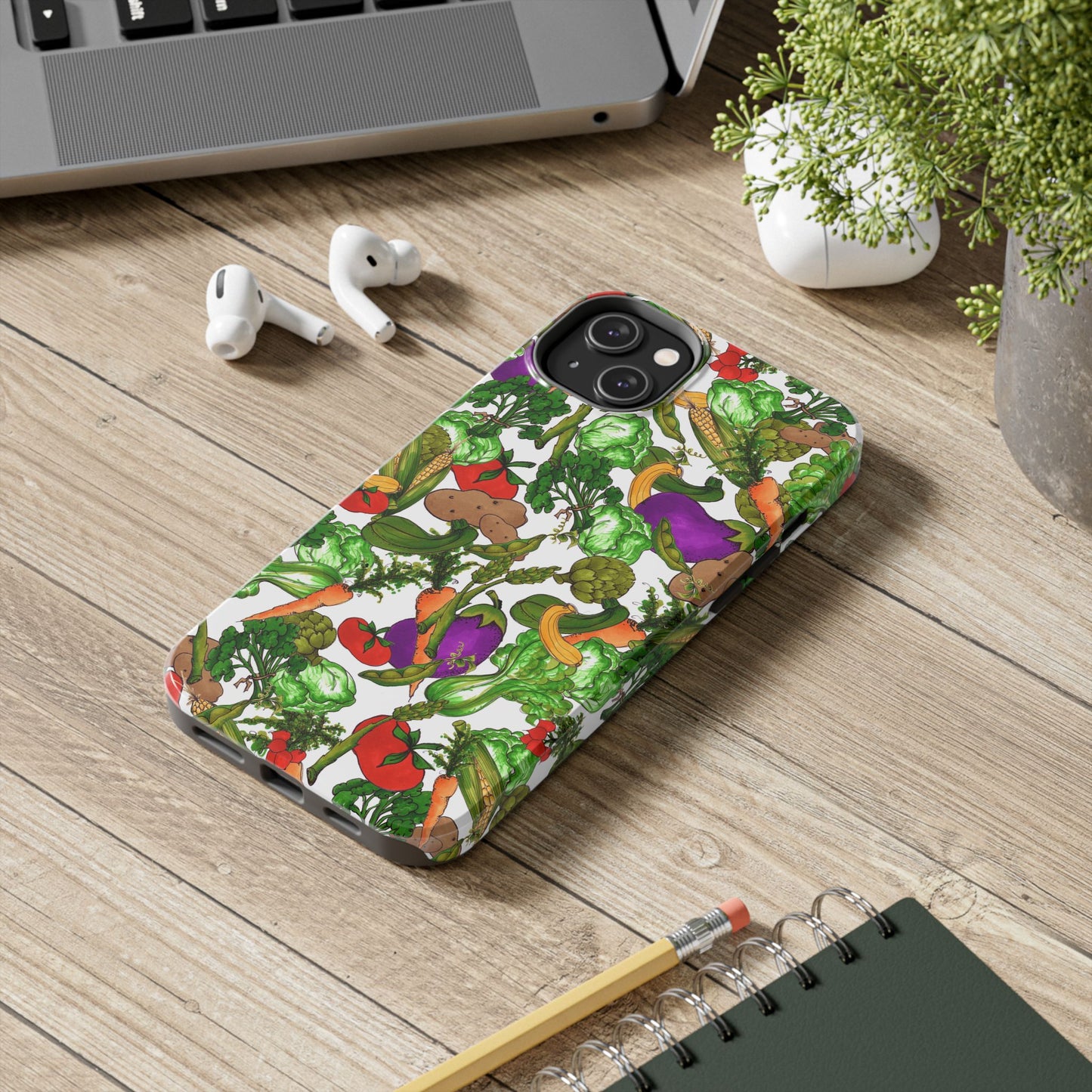 Veggie Jungle White Phone Case
