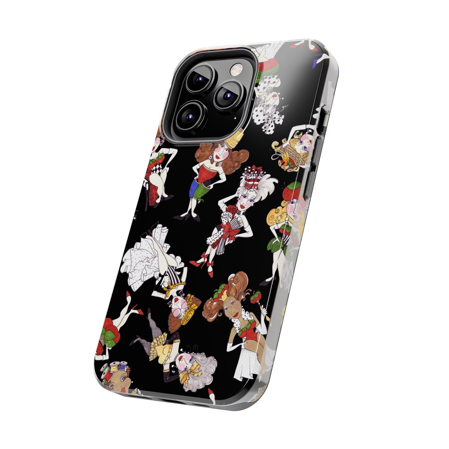 Sew Tossed Black Phone Case