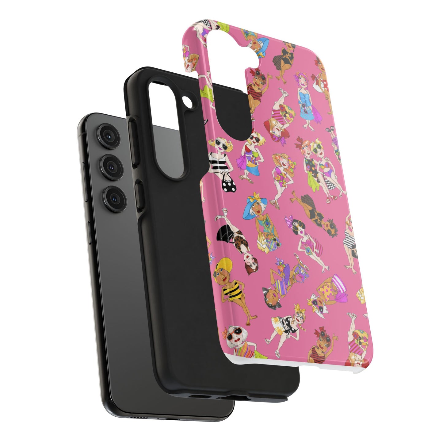 Tossed Beauties Pink Phone Case