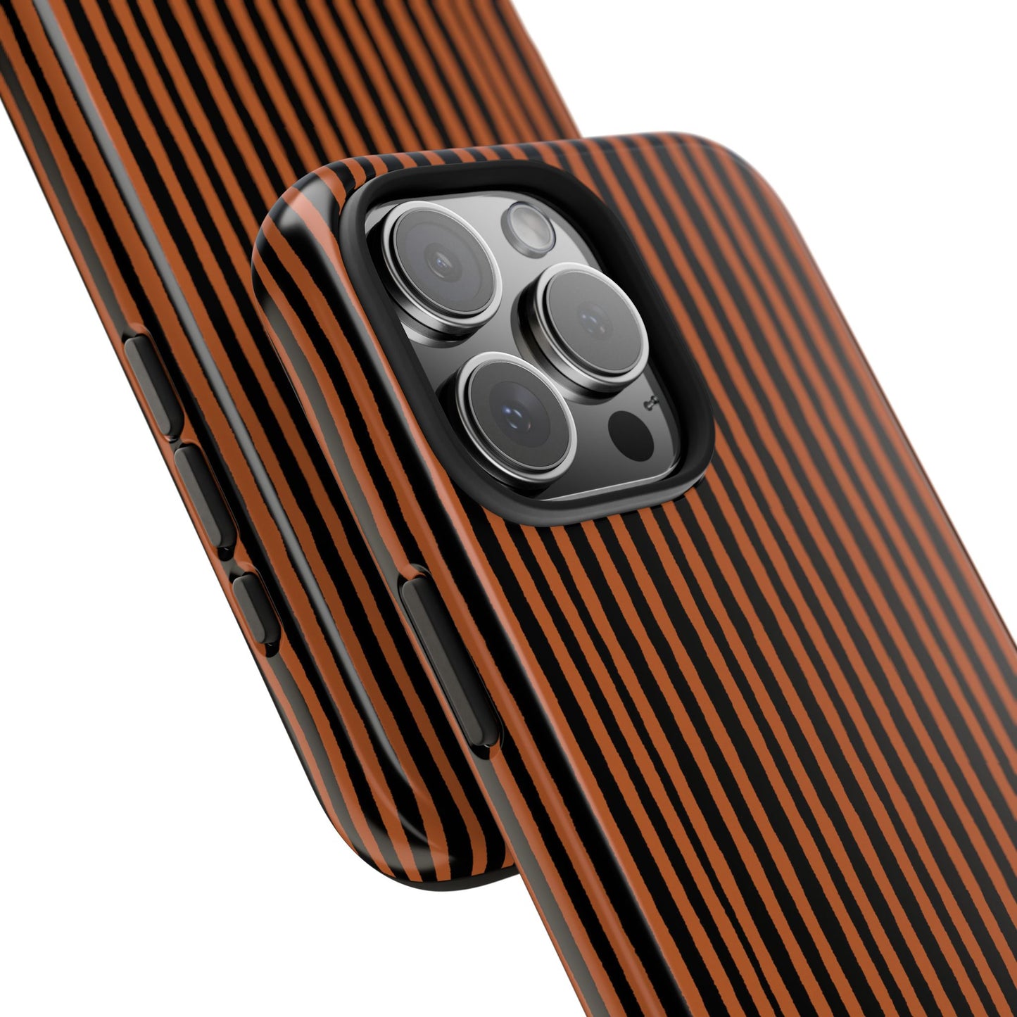 Happy Stripe Spice / Black Phone Case