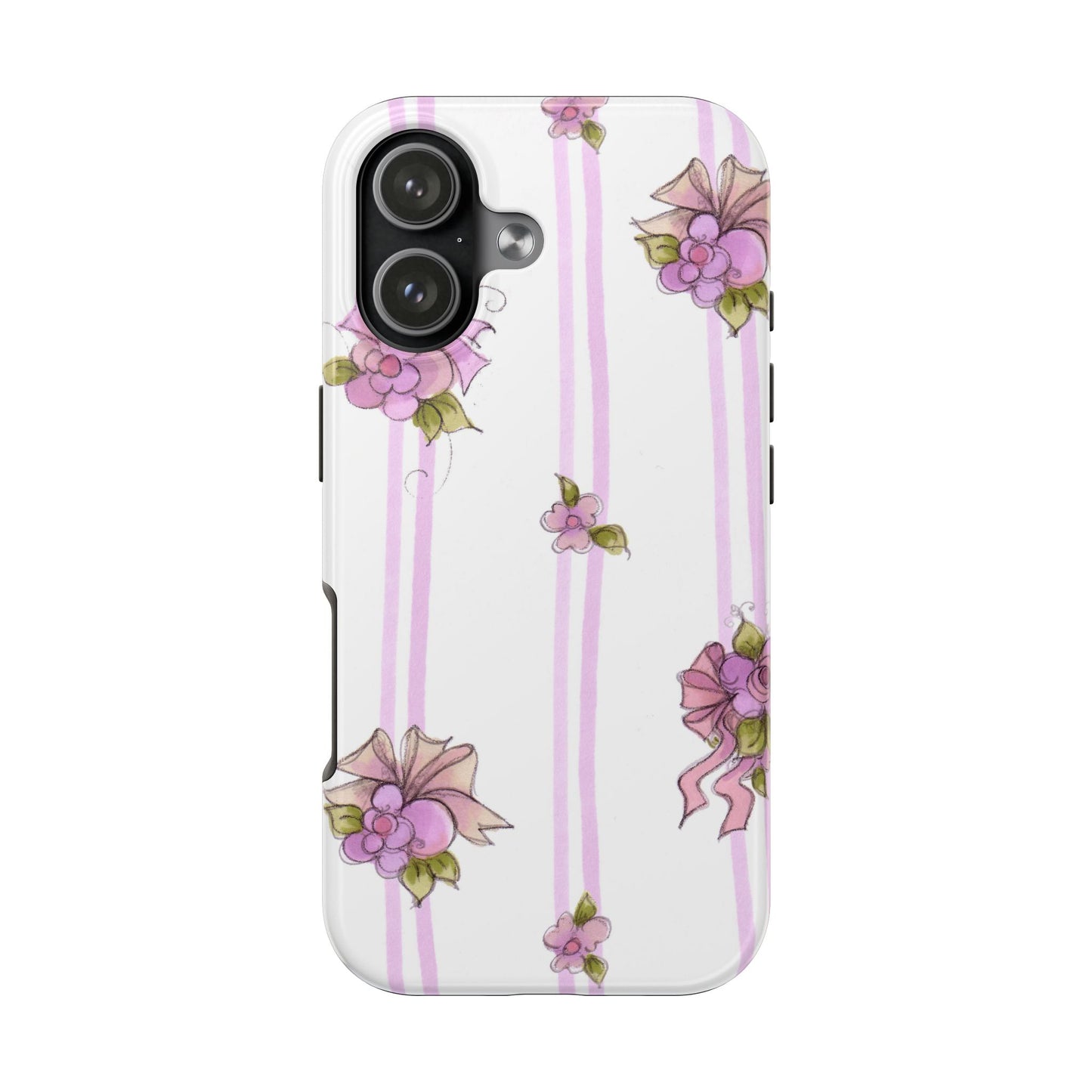 Flower Model Flower Stripe Phone Case