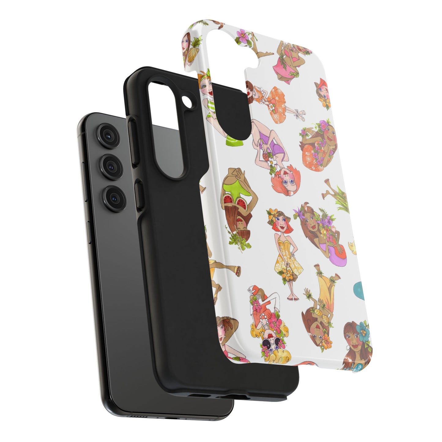 Island Toss White Phone Case