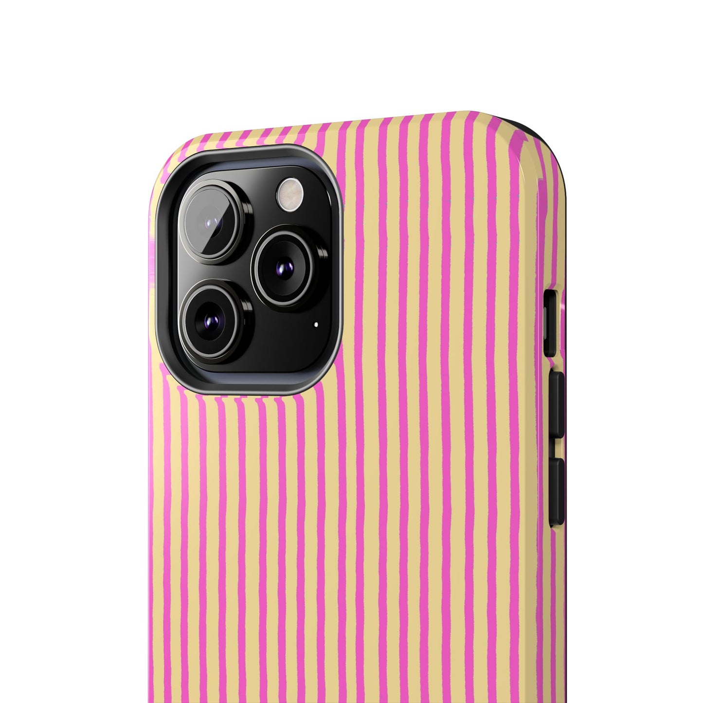 Stripe Yellow / Pink Phone Case