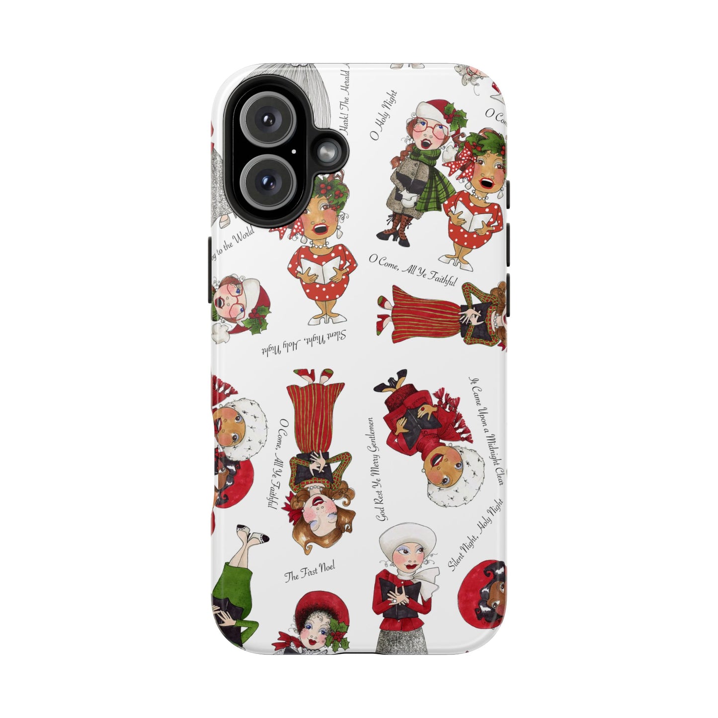 Tossed Carolers Phone Case