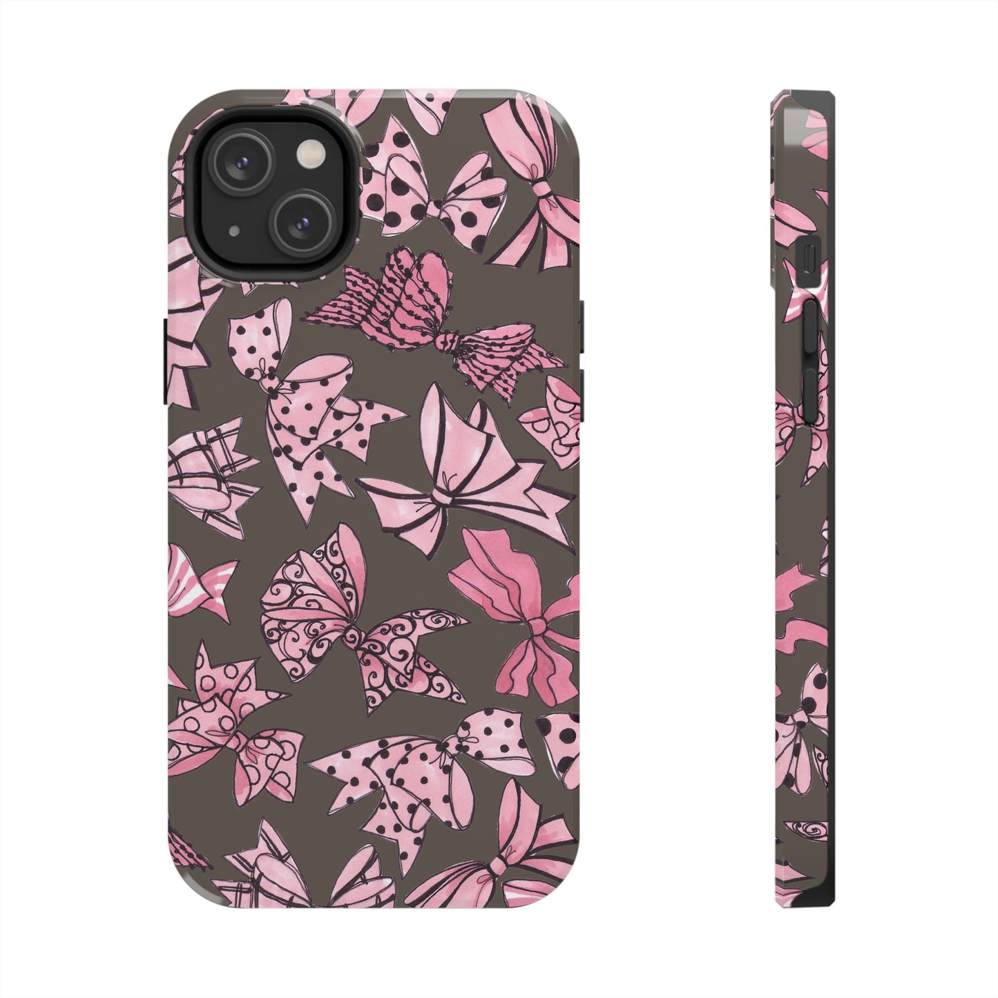 Blushing Bows Mocha Phone Case