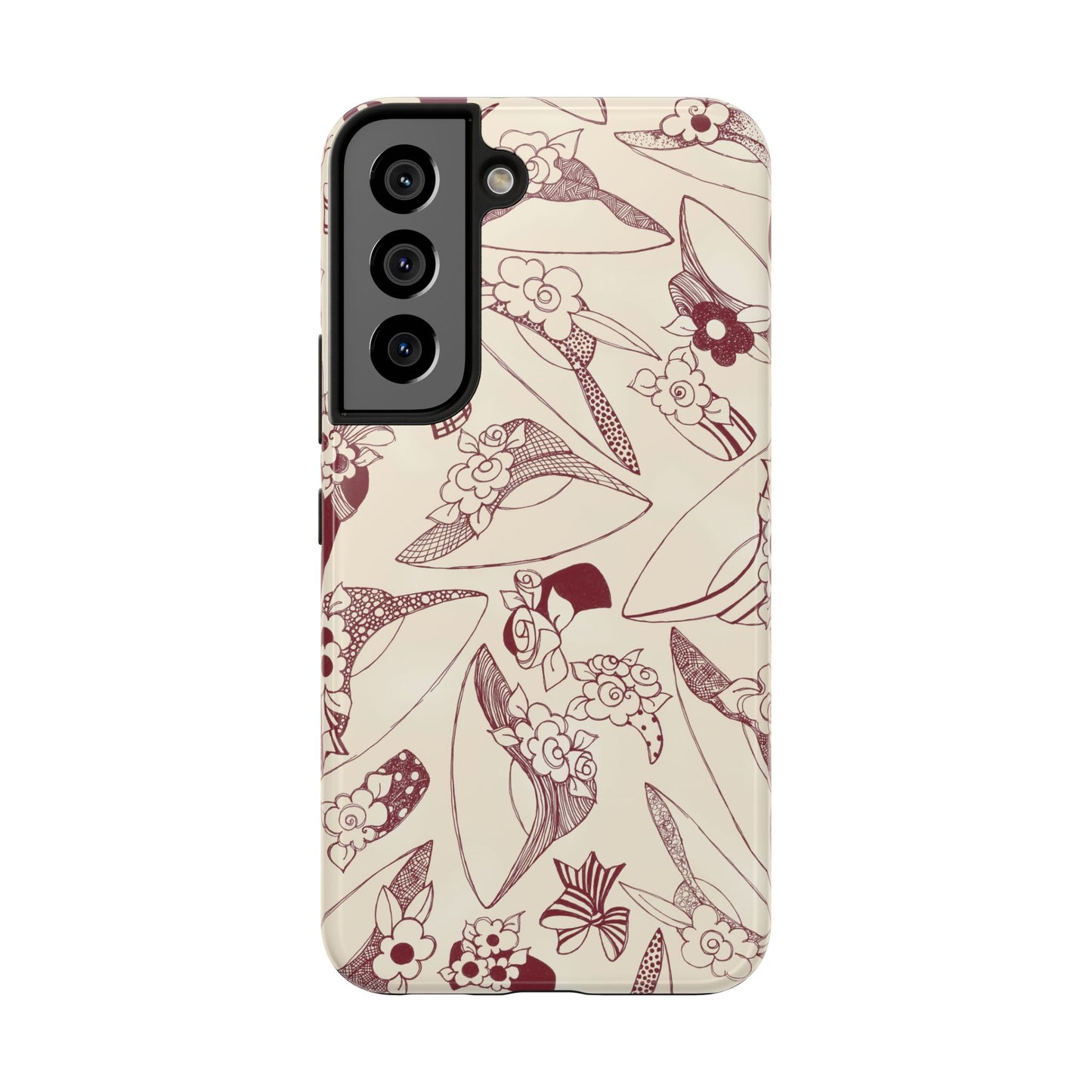 Millinery Ivory / Red Phone Case