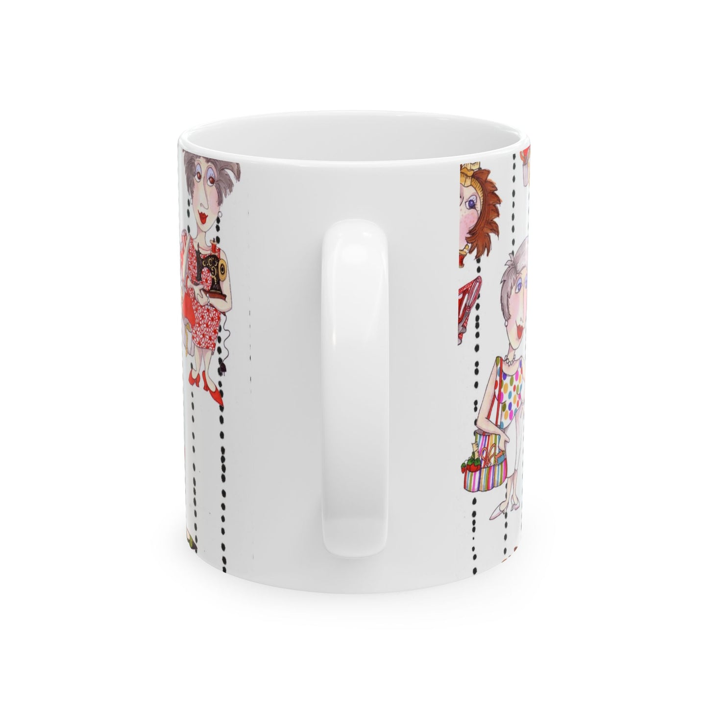 Sewphisticates White / Black Cup