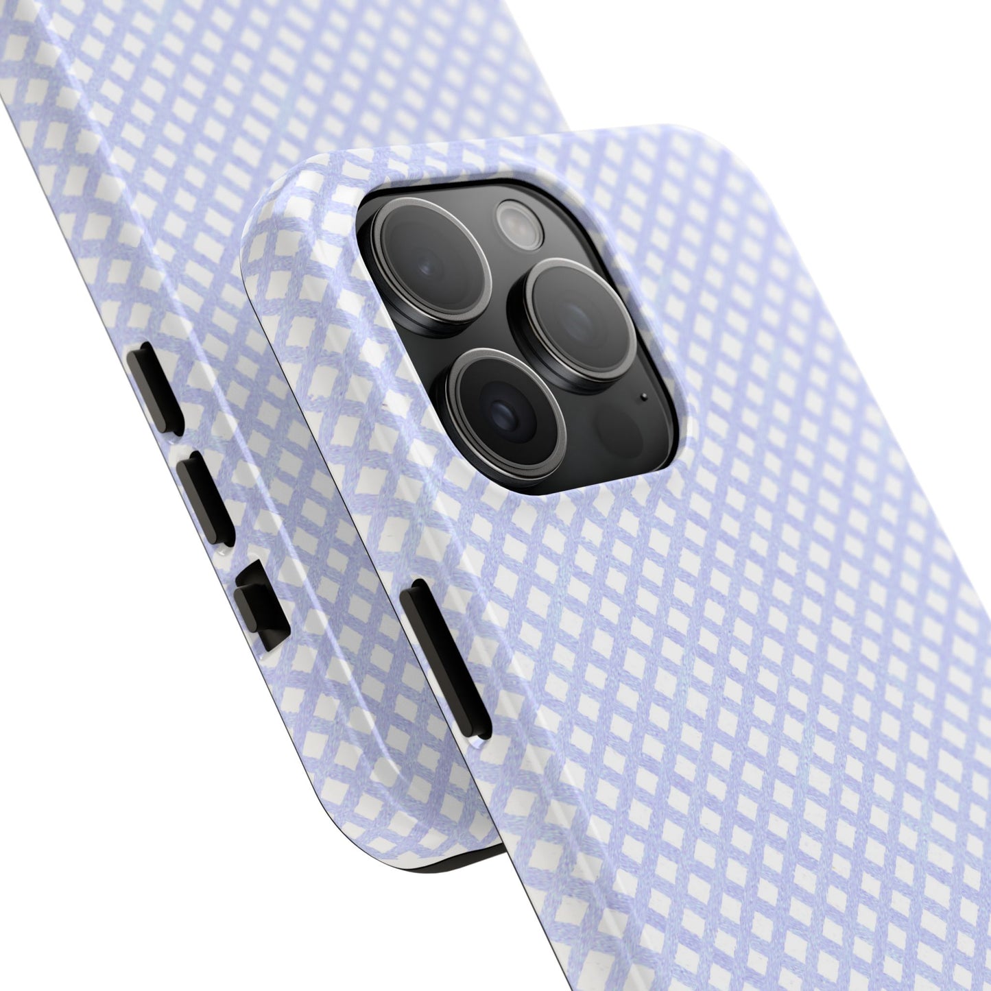 Bias Check Light Blue Phone Case