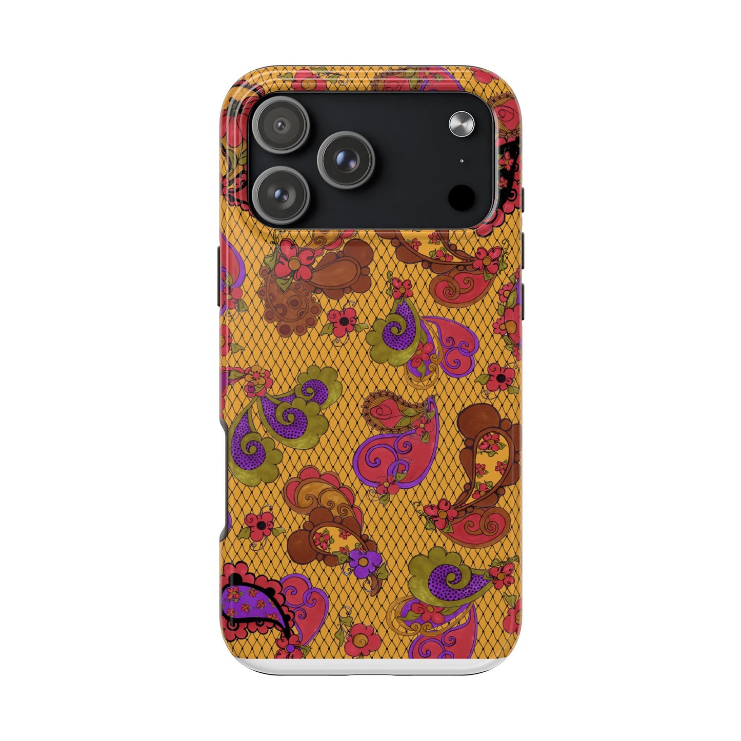 Posie Paisley Gold Phone Case