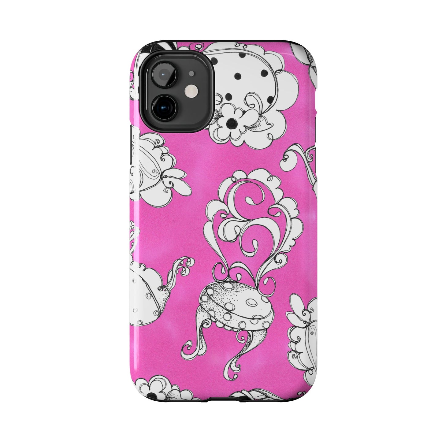 Bistro Chairs Pink Phone Case