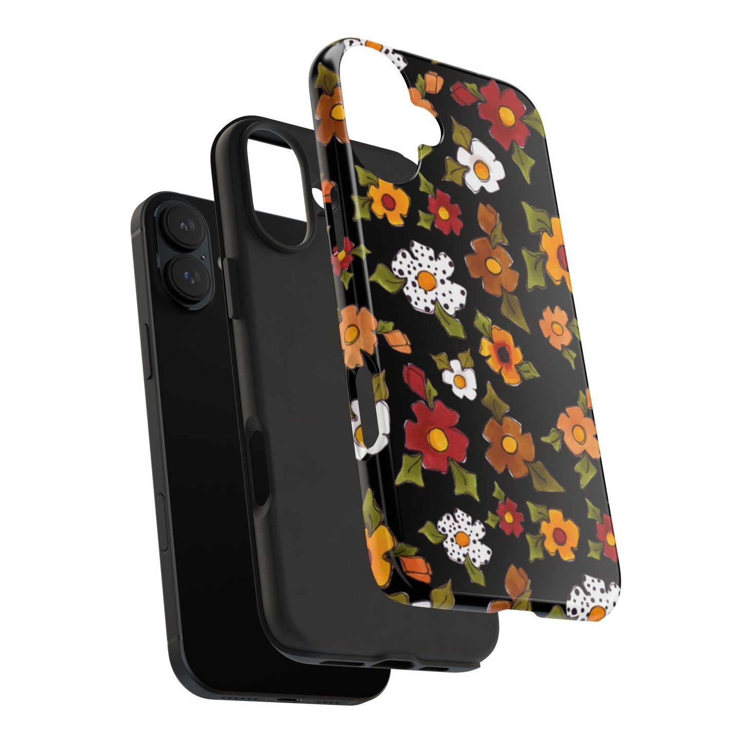 Spice Posie Black Phone Case