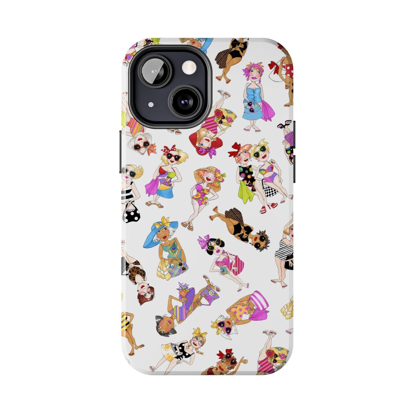 Tossed Beauties White Phone Case
