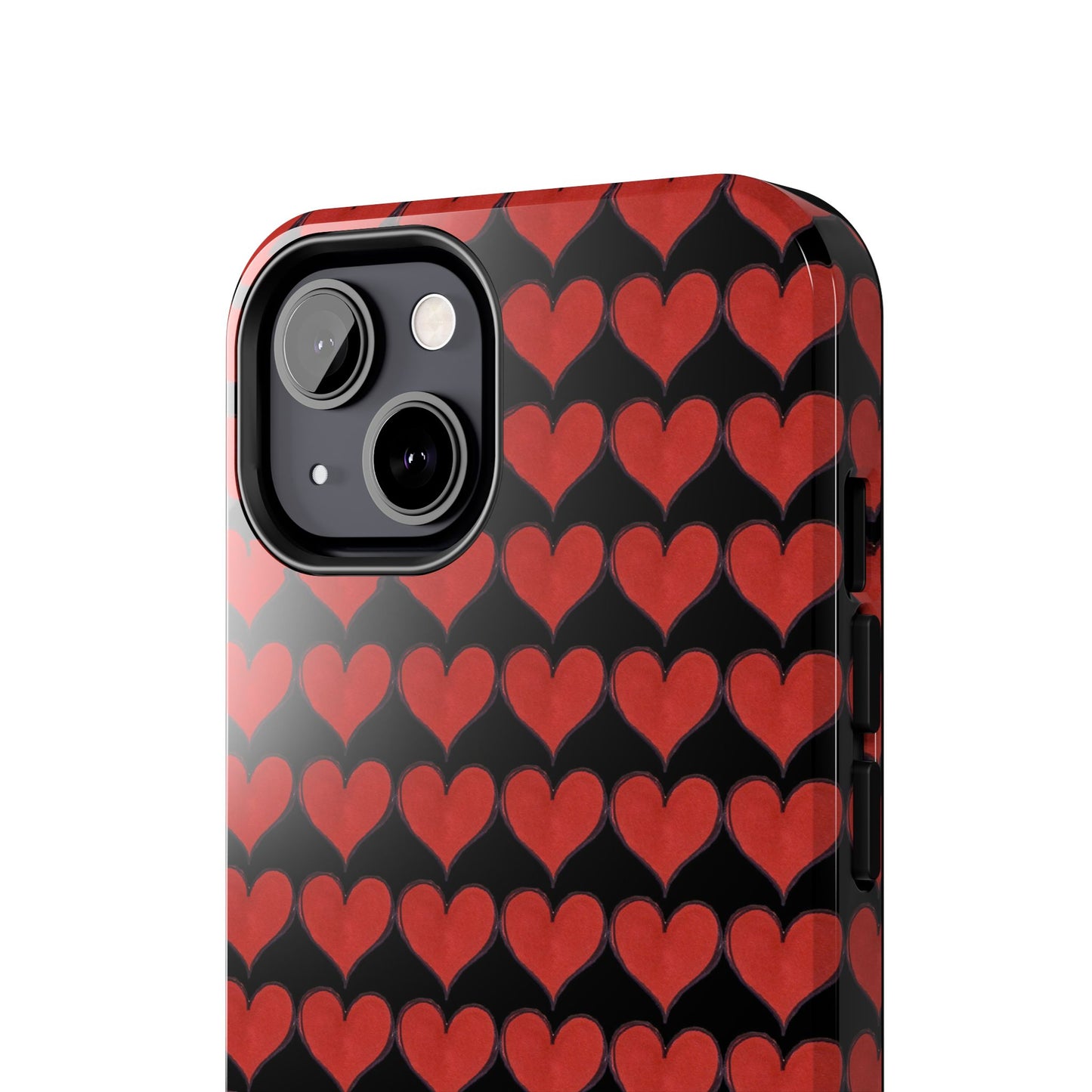 Heartbeats Black / Red Phone Case