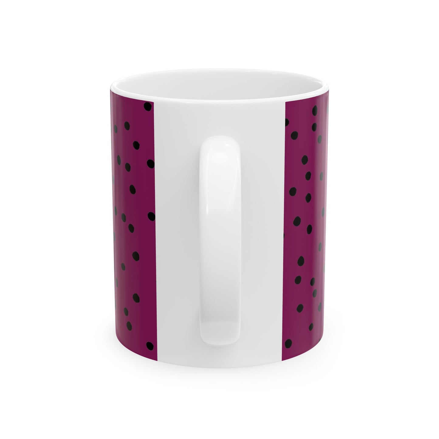 Dinky Dots Burgundy / Black Cup