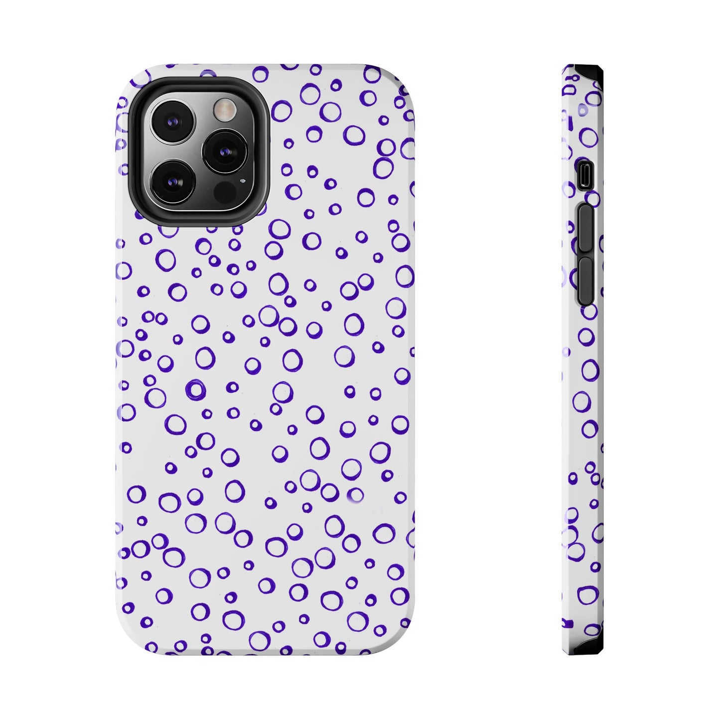 Blue See Through Dots Phone Case