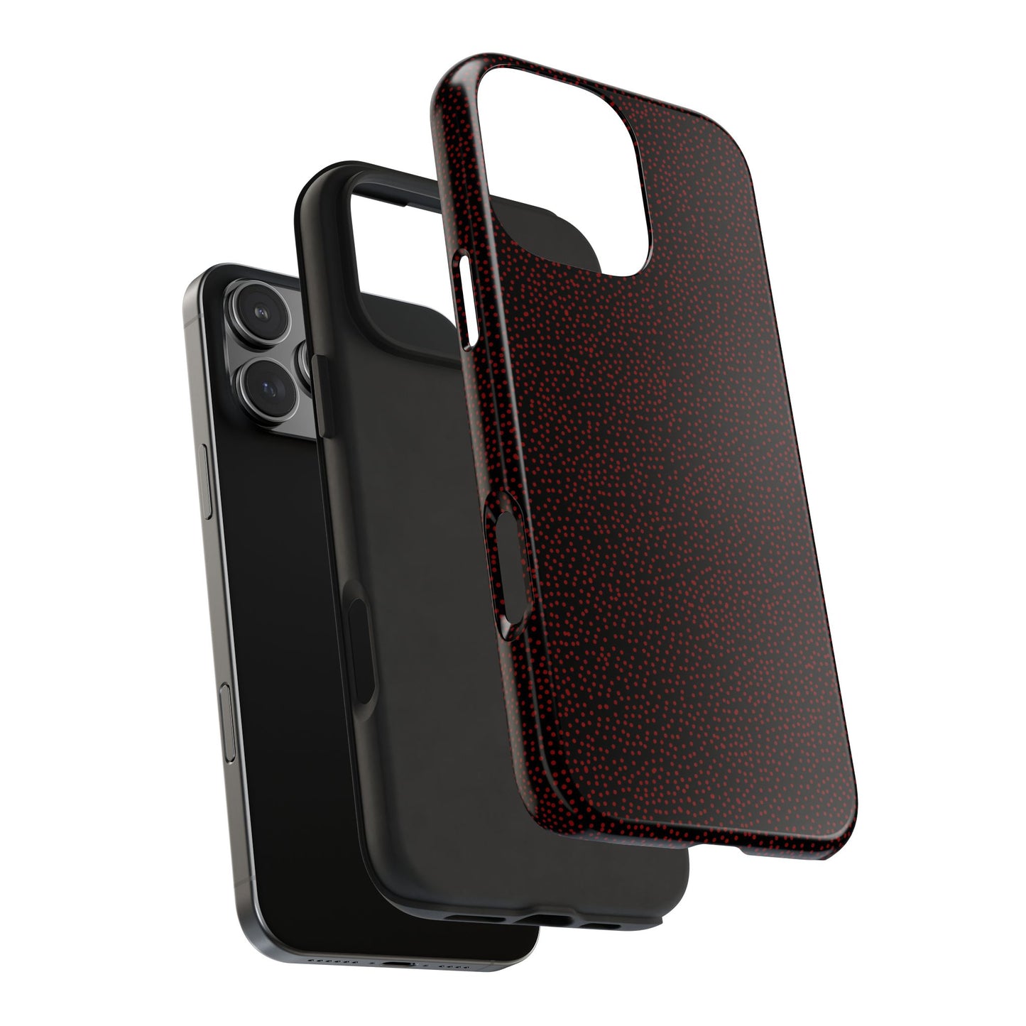 Mini Dot Black / Red Phone Case