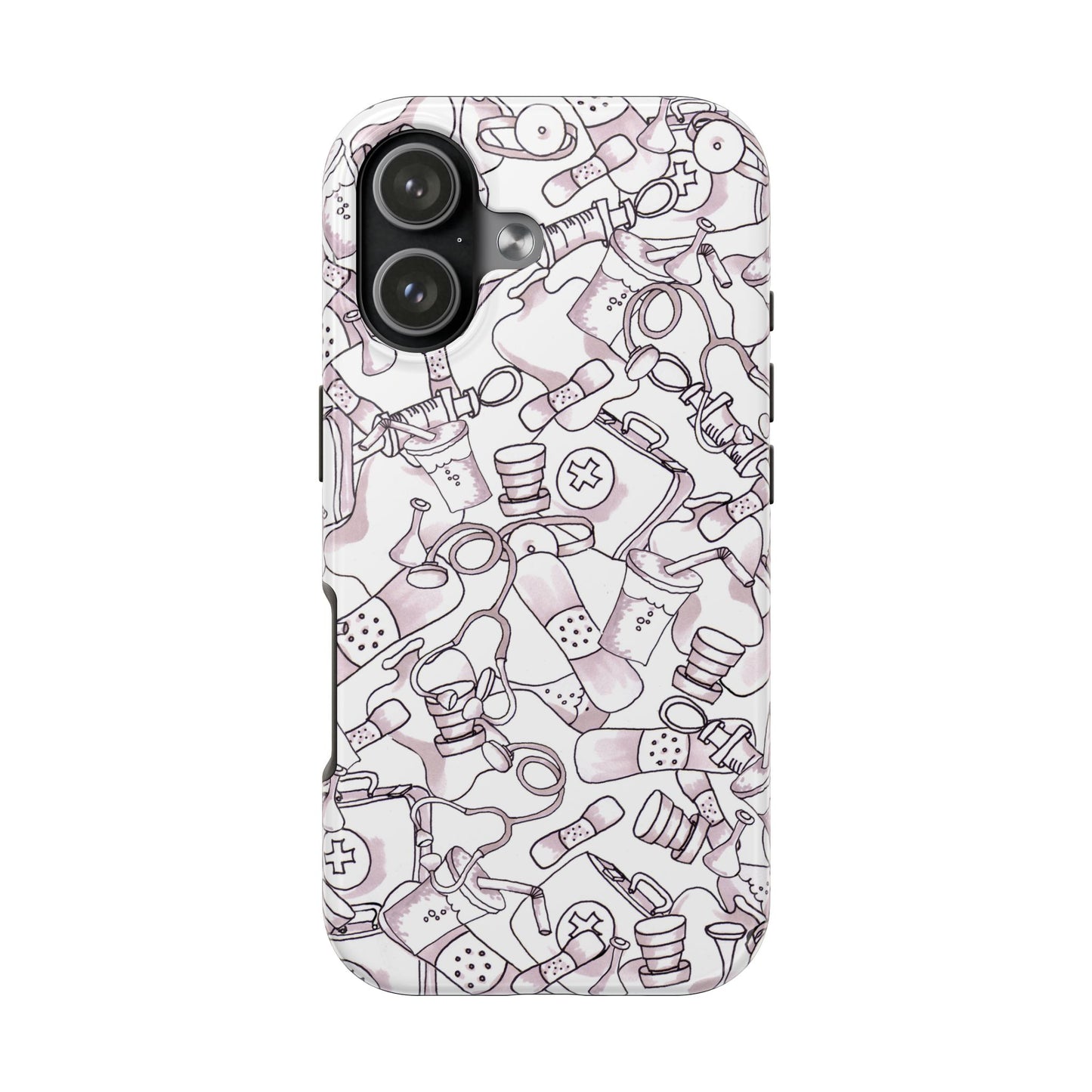 Med Stuff White Phone Case