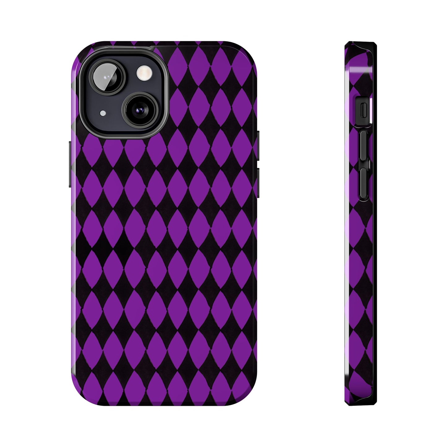 Diamond Purple / Black Phone Case