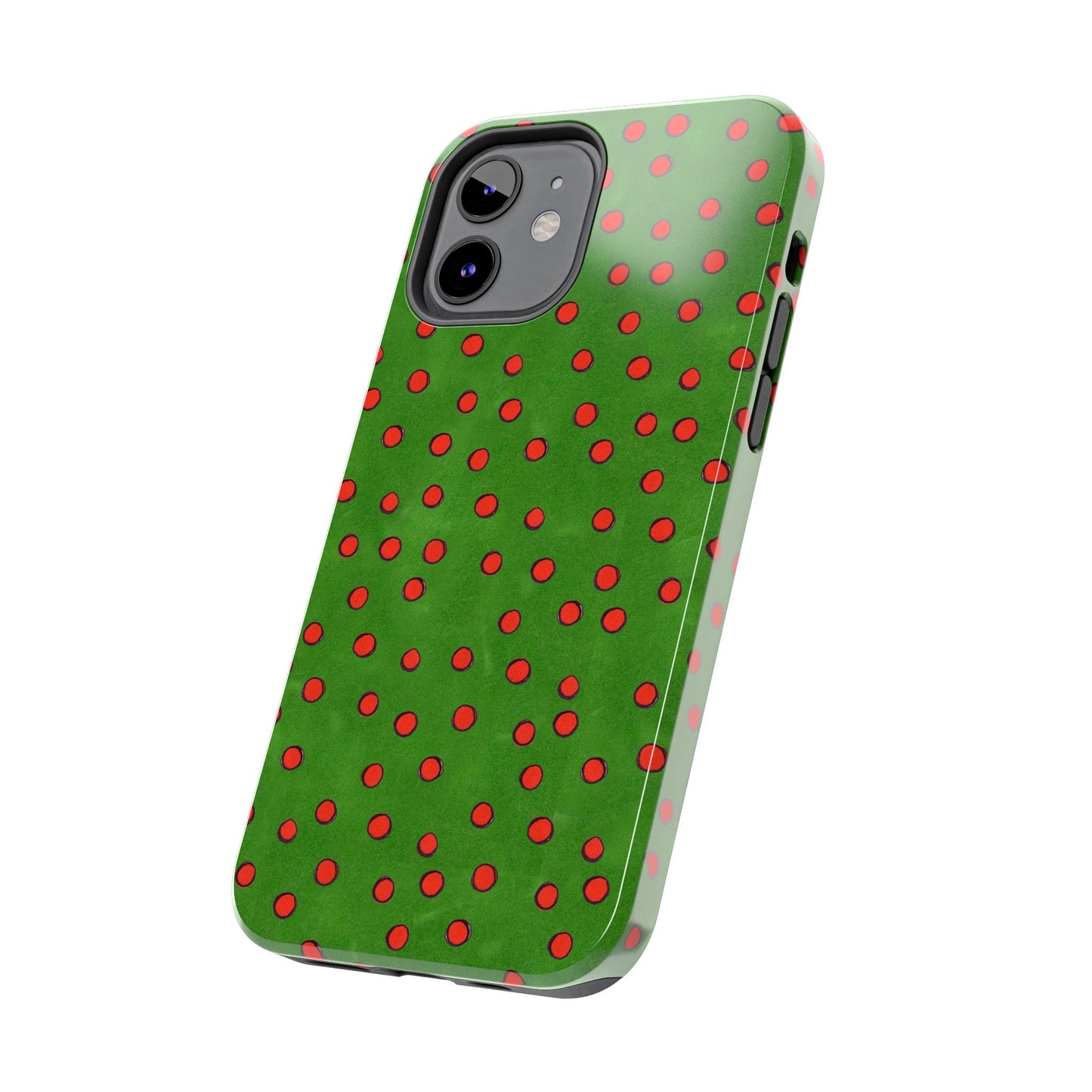 Dinky Dots Green / Red Phone Case