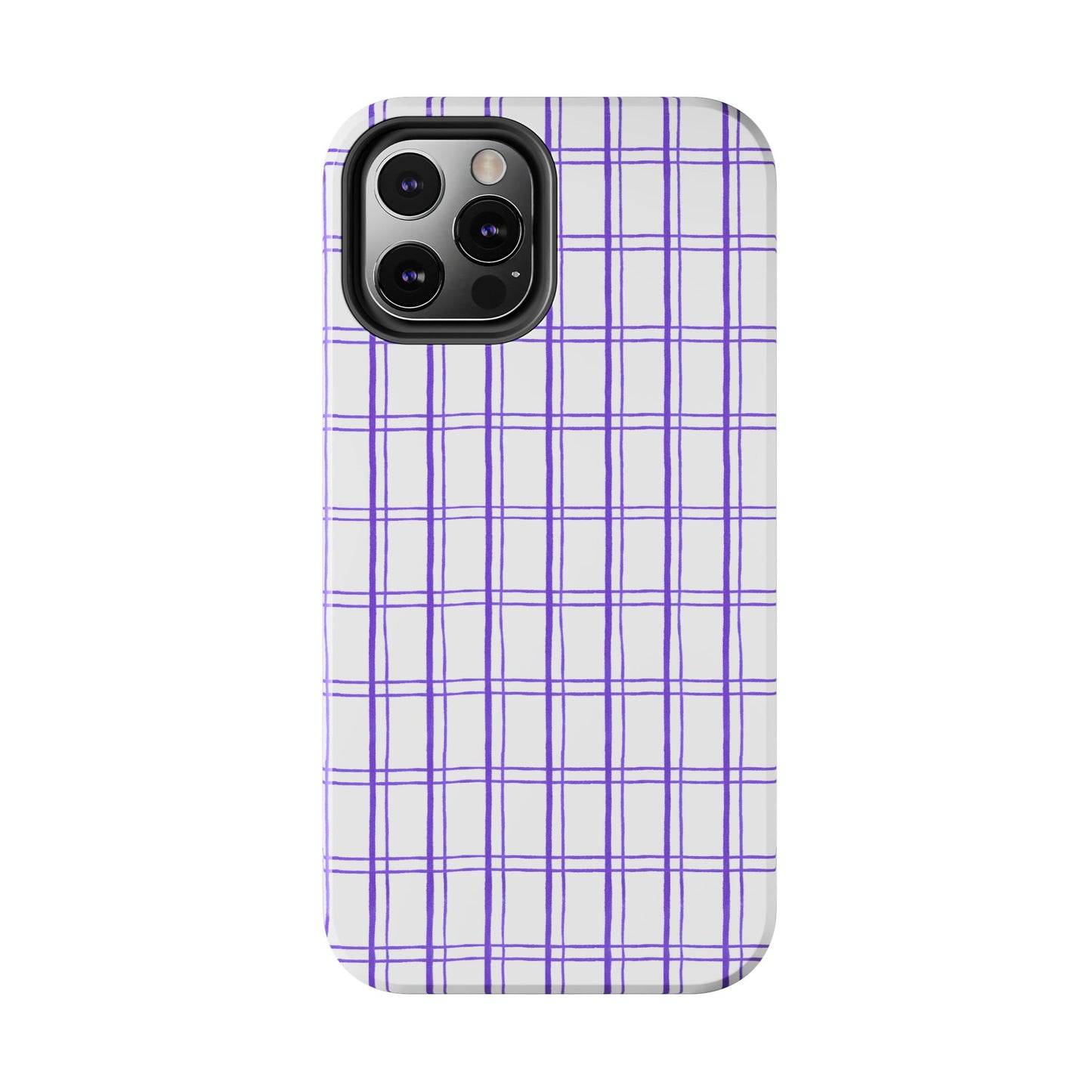 Kitchen Plaid White / Blue Phone Case