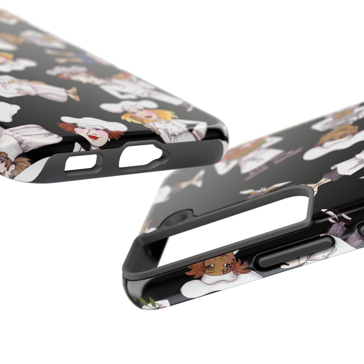 Tossed Chefs Black Phone Case