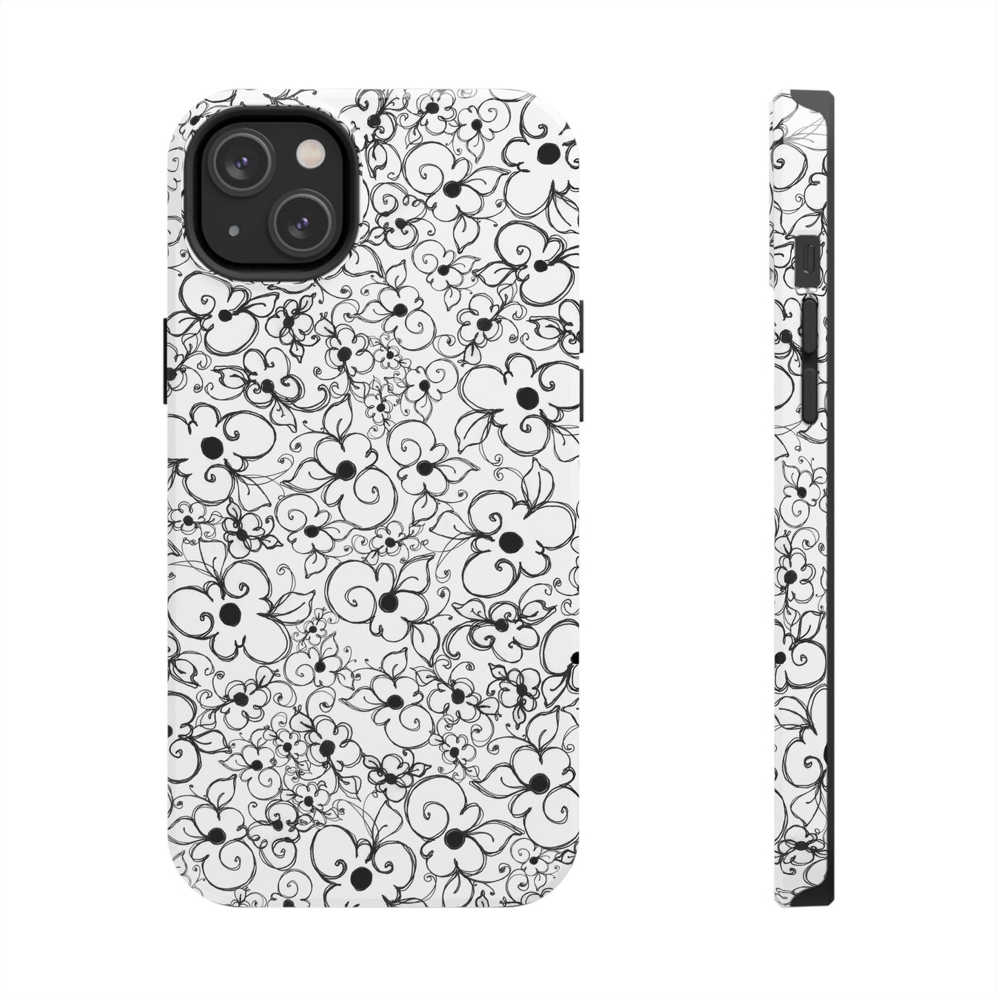 Dog Daisies White Phone Case