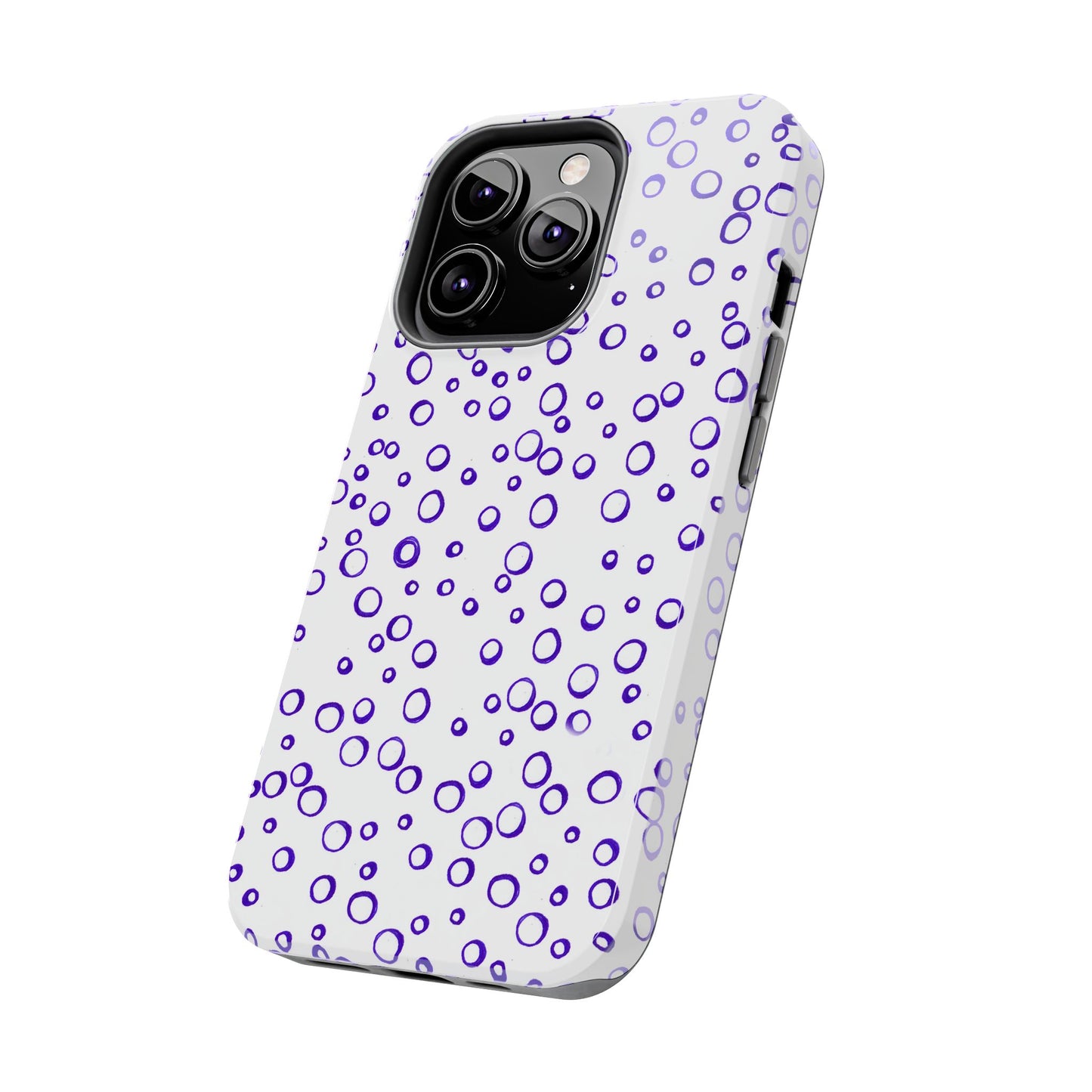 Blue See Through Dots Phone Case