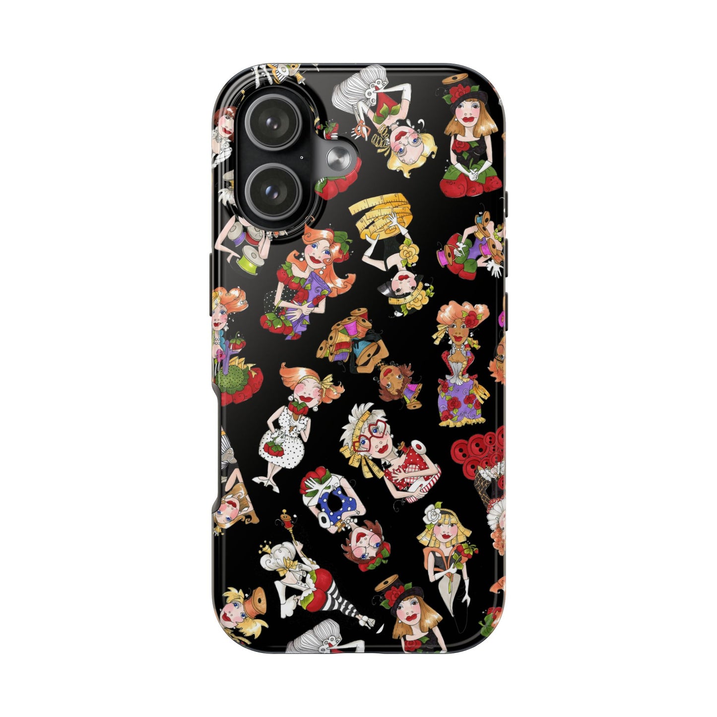 Curious Toss Black Phone Case