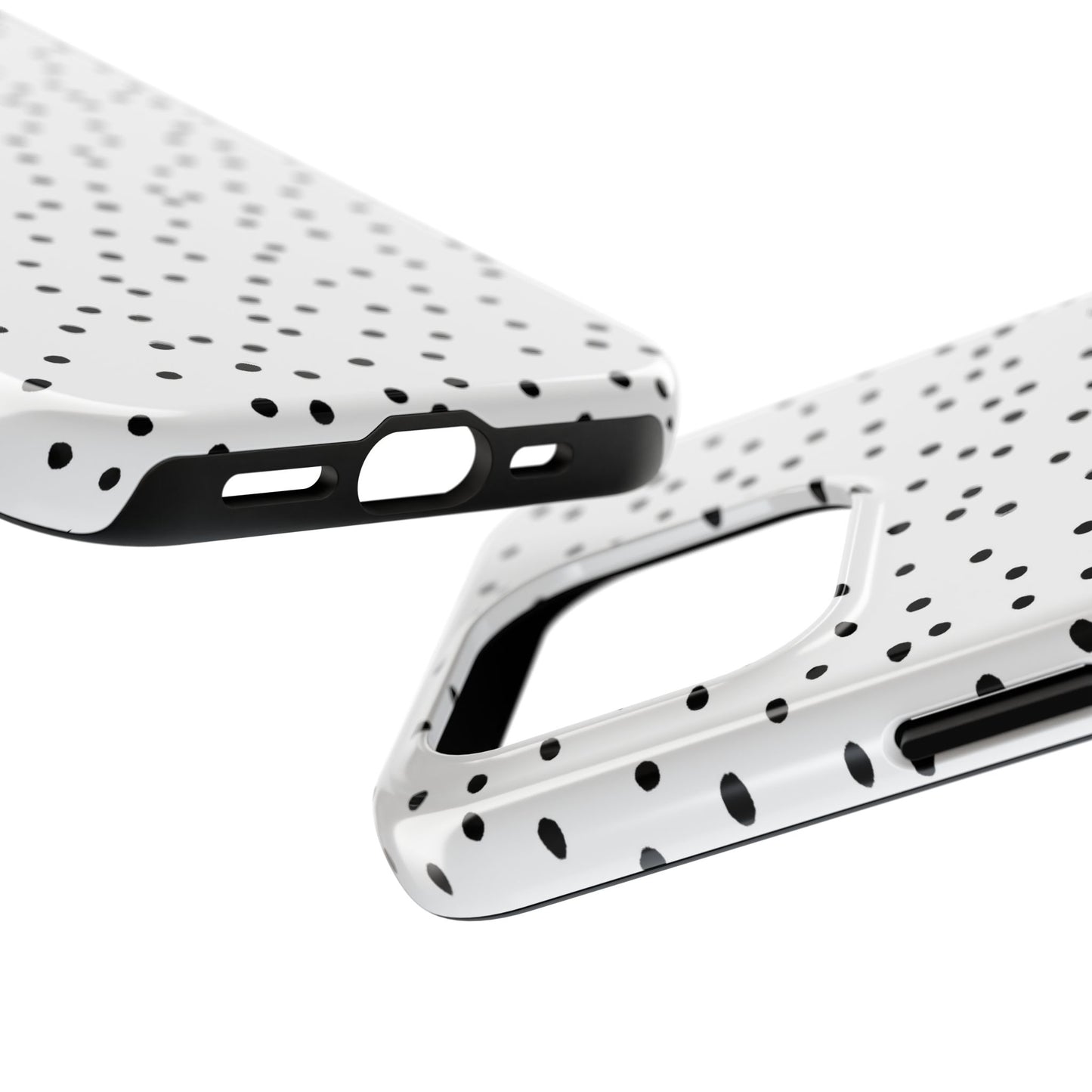 Dinky Dots White / Black Phone Case