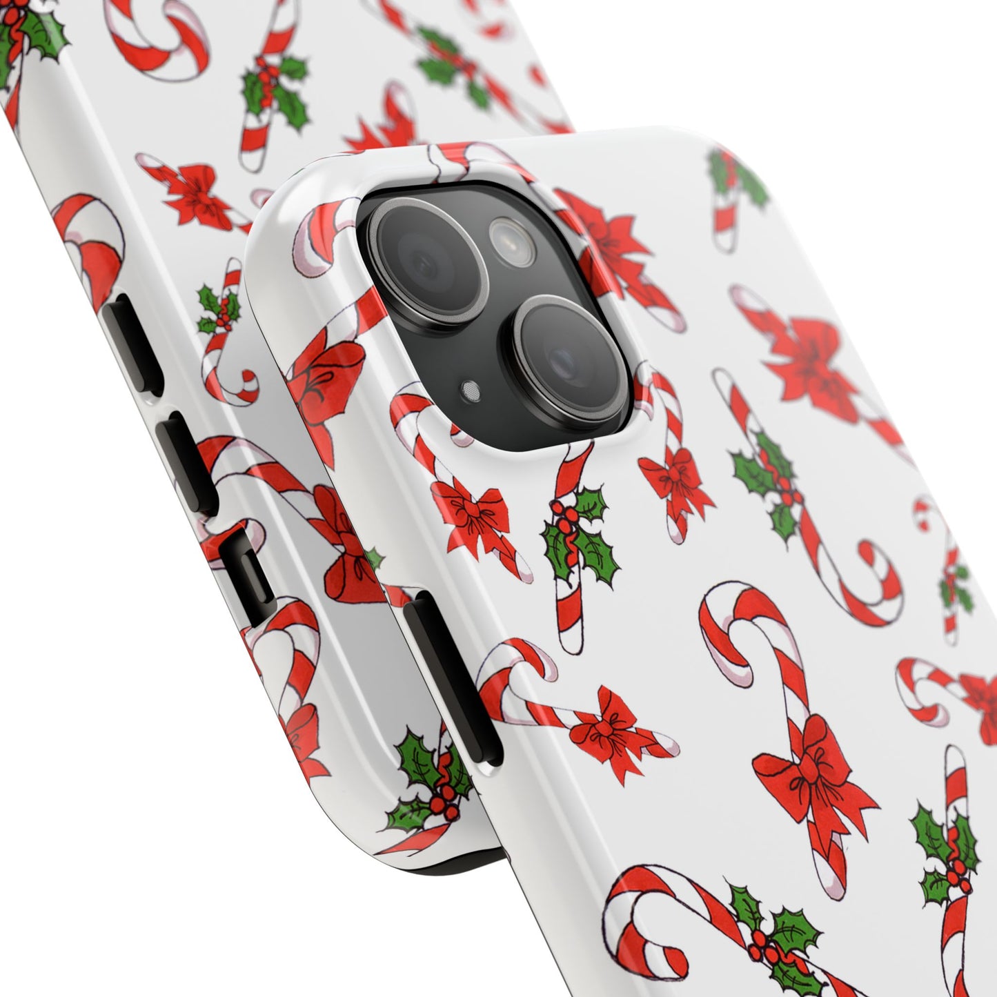 Candy Cane Crowd White Phone Case