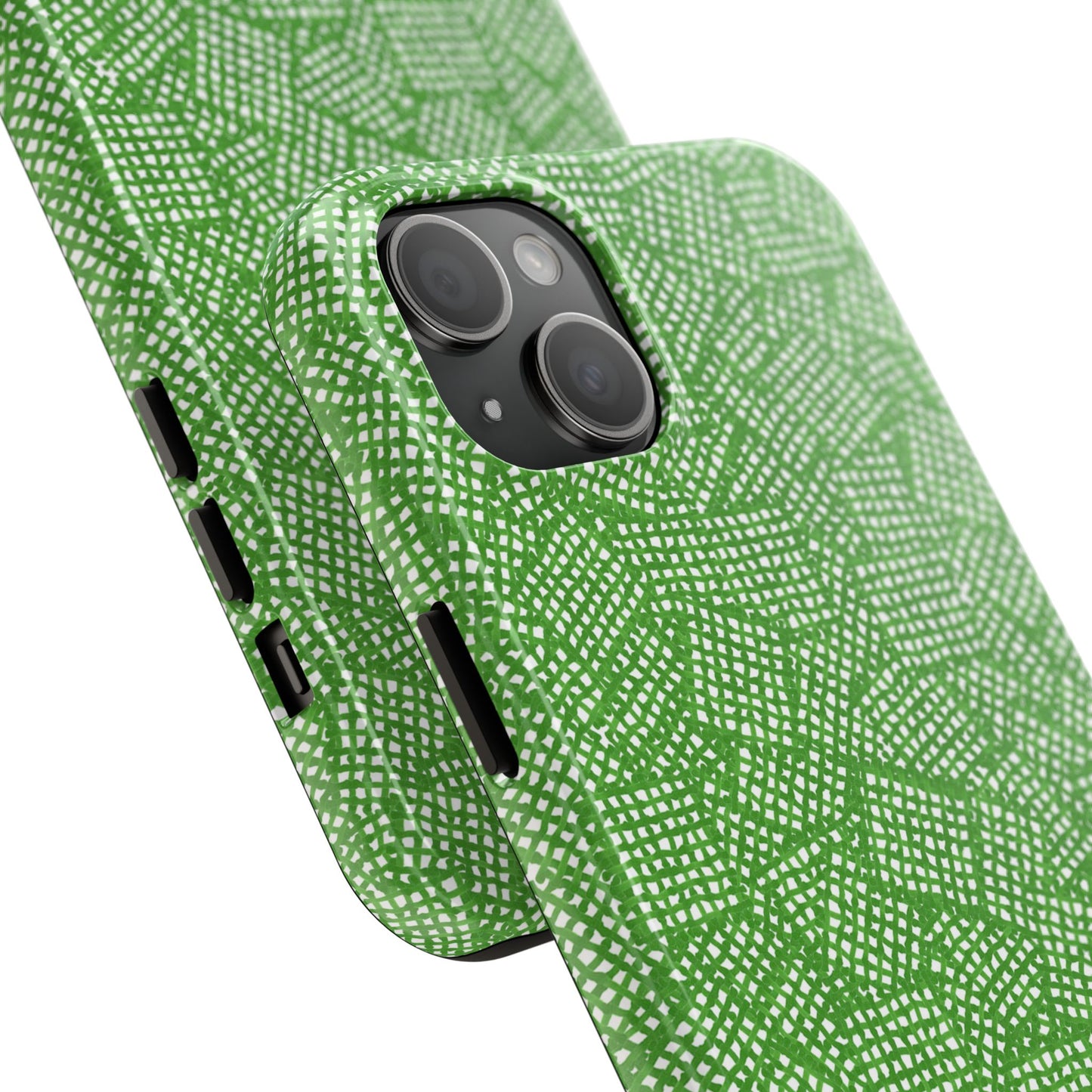 Check Patch Small Green Phone Case