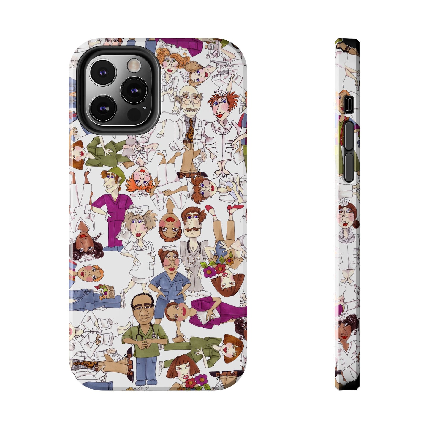 Diverse Nurse White Phone Case