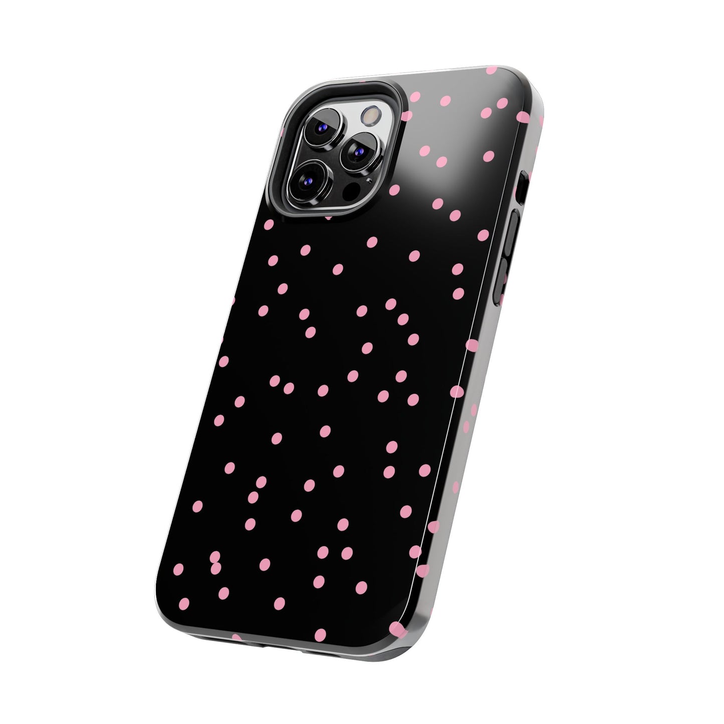 Space Dots Black / Pink Phone Case