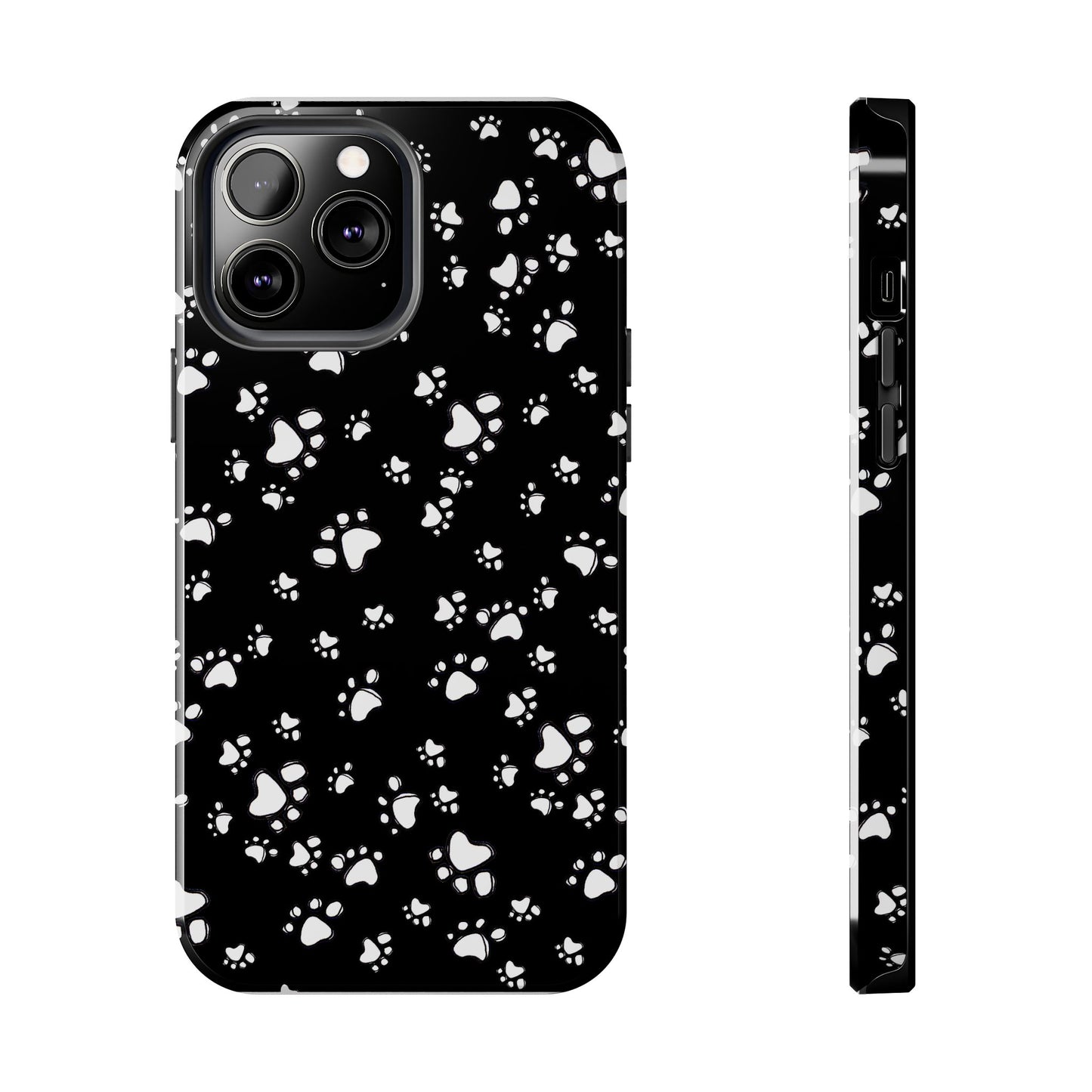 Paw Flakes Black Phone Case