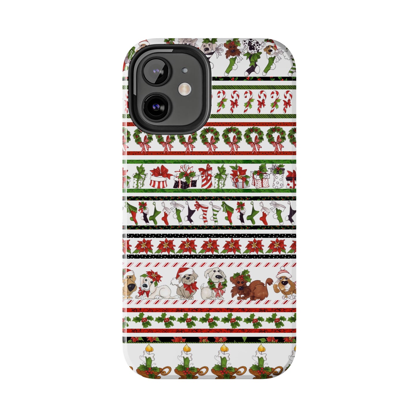 Holiday Borders White Phone Case