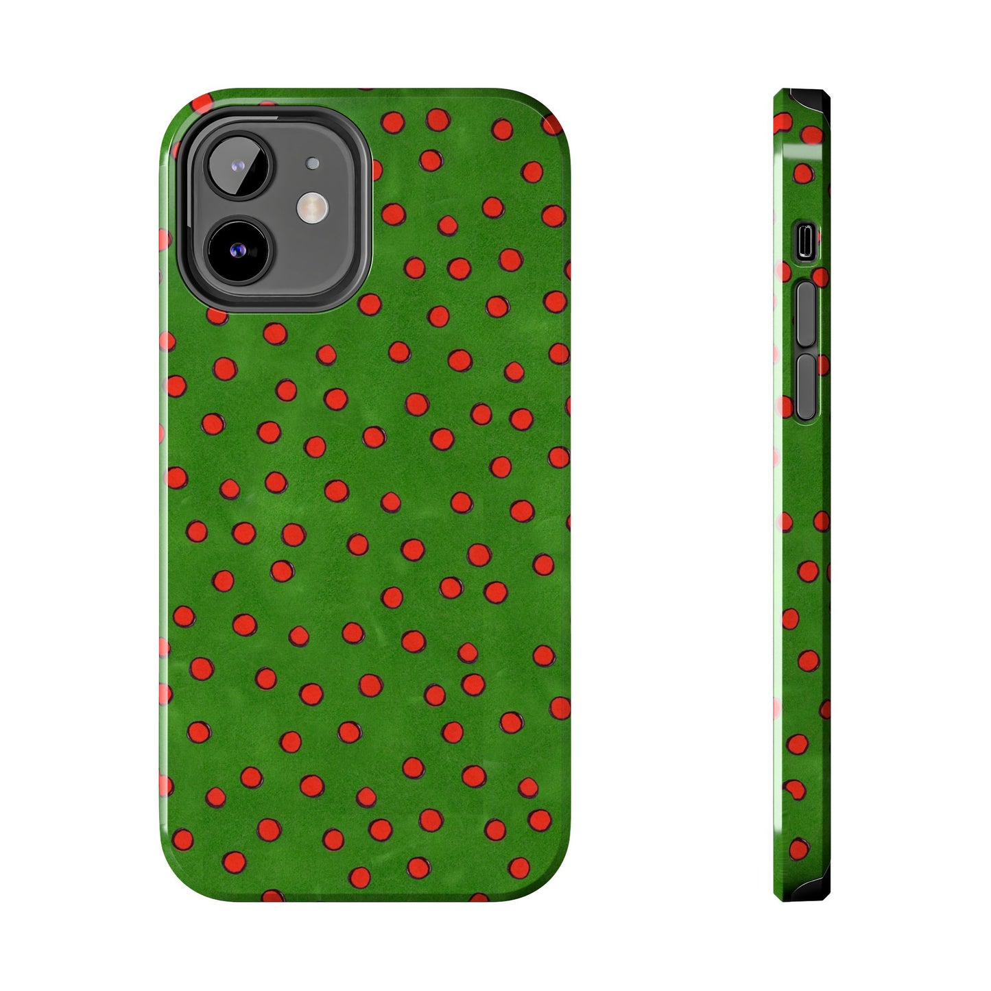 Dinky Dots Green / Red Phone Case