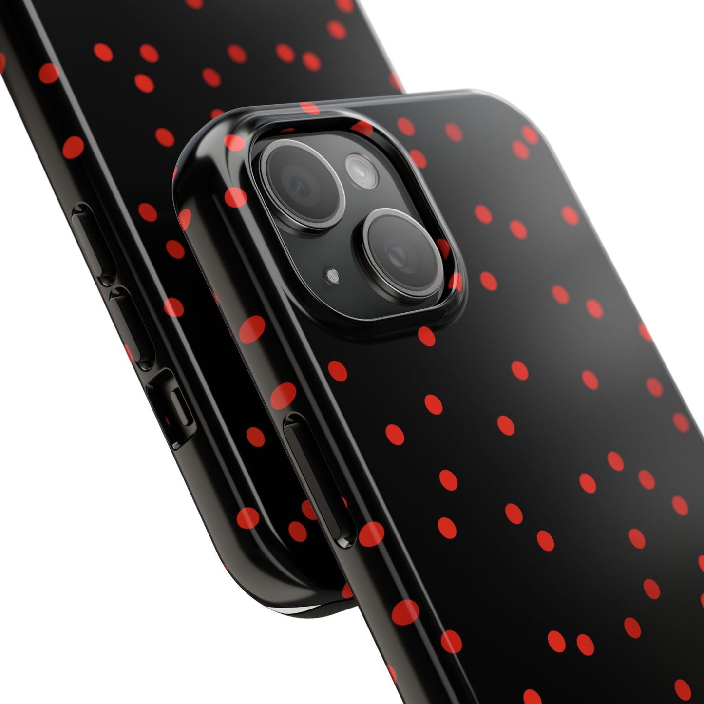 Space Dots Black / Red Phone Case