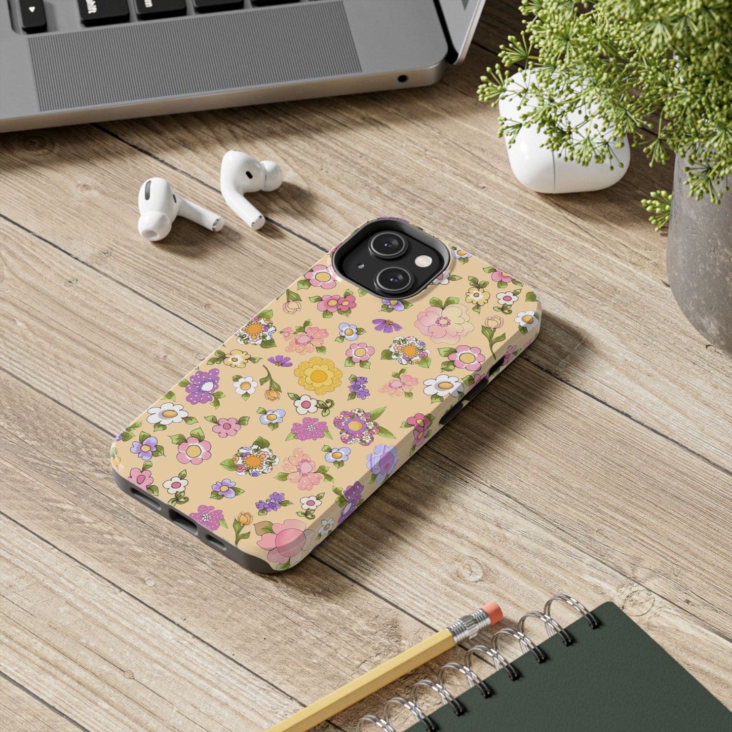 Flowery Yellow Phone Case