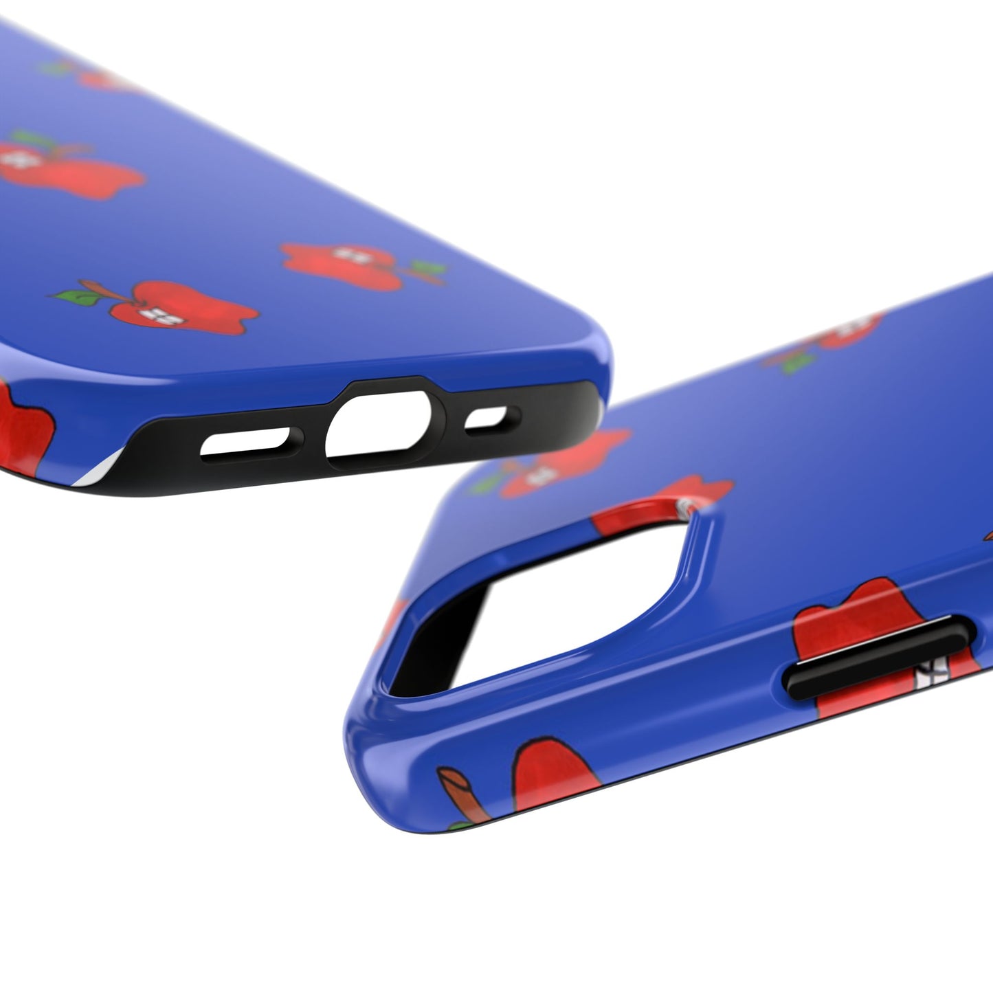 Flying Apples Blue Phone Case