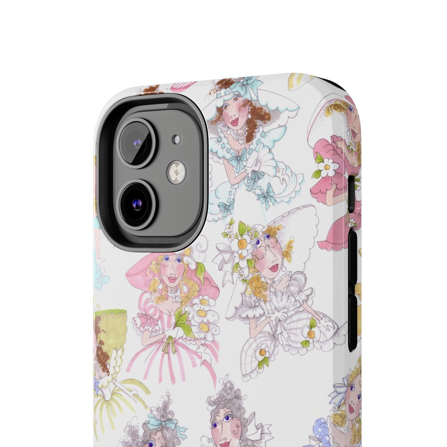 Tossed Belles White Phone Case