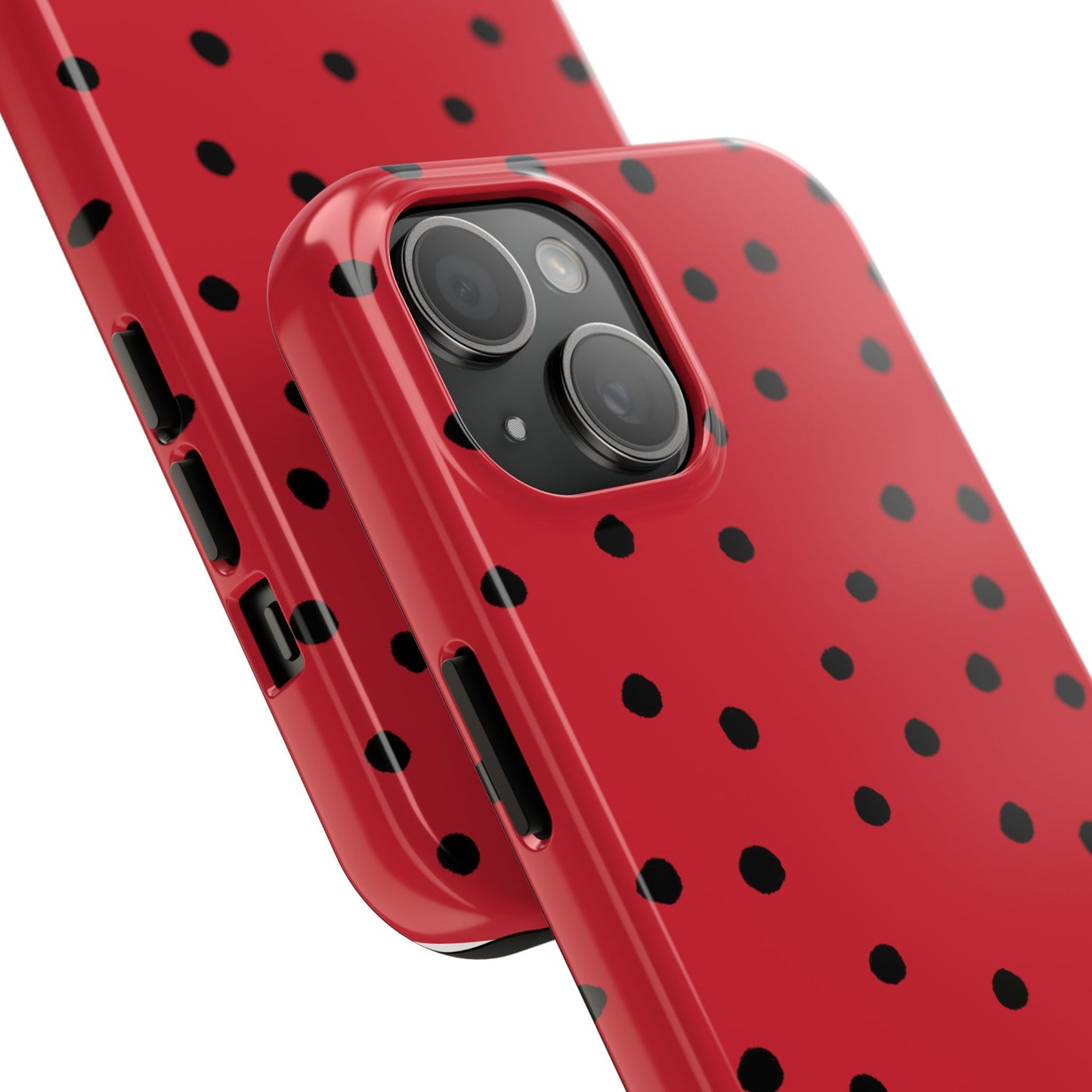 Dinky Dots Red / Black Phone Case